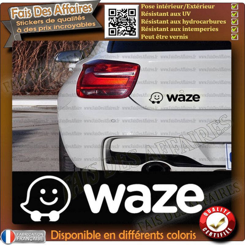 Sticker Waze GPS 12 cm | Fais des Affaires