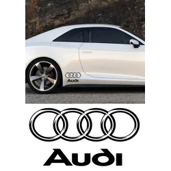 Lot de 4 stickers Audi | Fais des Affaires