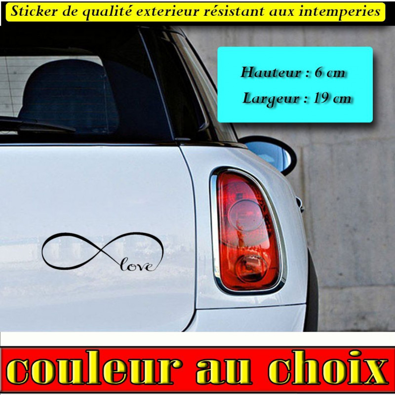 Sticker – Love infinity sticker autocollant | Fais des Affaires