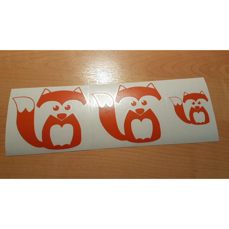Stickers Renard Vinyle – Décoration Sauvage – Lot de 3 | Fais des Affaires