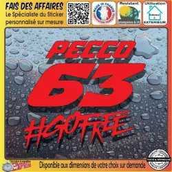 Aufkleber – Francesco Bagnaia 63 pecco gofree grand prix moto sticker autocollant | Fais des Affaires