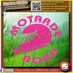 Aufkleber – Motarde a bord sticker autocollant | Fais des Affaires