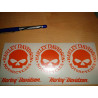5 stickers Harley-Davidson Skull 8 cm | Fais des Affaires