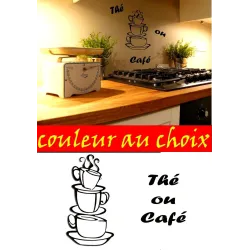 Aufkleber – Thé ou café sticker autocollant | Fais des Affaires