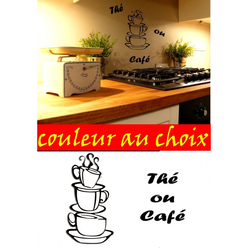 Aufkleber – Thé ou café sticker autocollant | Fais des Affaires