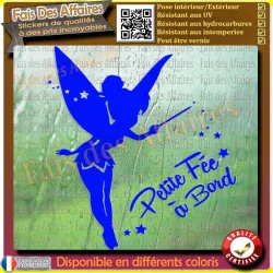 Fée clochette petit fée à bord sticker autocollant