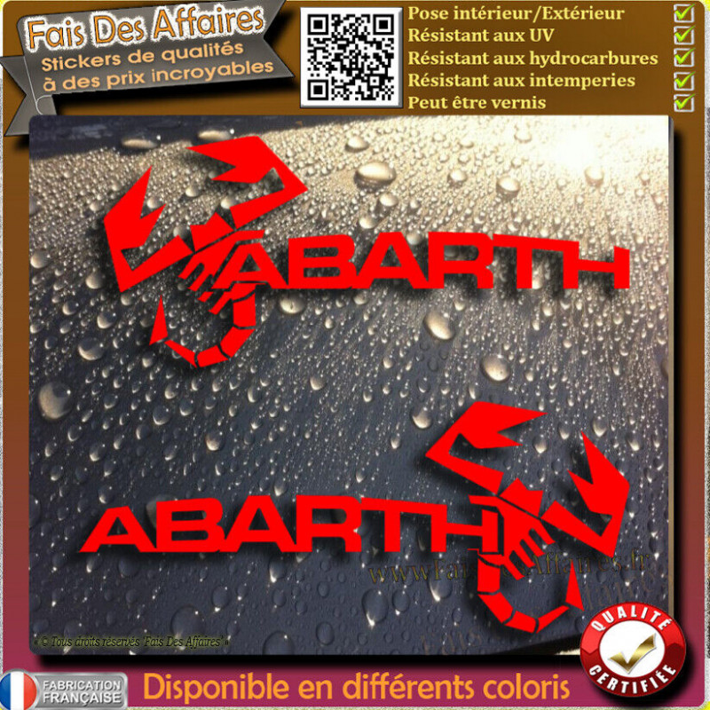 Abarth scorpion 2 sticker autocollant