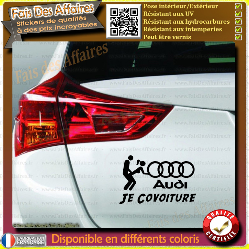 sticker je covoiture Audi