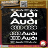 Planche 10 stickers Audi