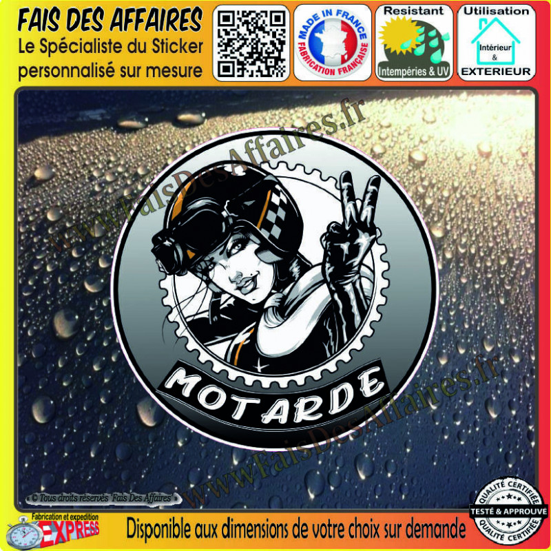 Sticker Adhésifs de France -Minnie + prénom - pose facile et rapide