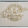 stickers autocollant gibson custom art hisctoric Guitare restauration music case