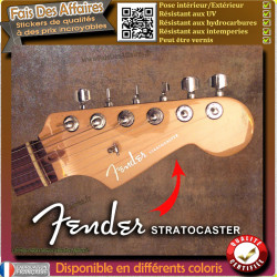 Sticker Autocollant Fender Stratocaster