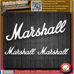 Marshall 3 stickers