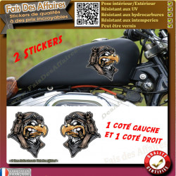 copy of Motard à bord moto vintage café racer biker Stickers Autocollant