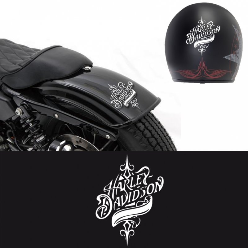 sticker autocollant Harley davidson pour casque moto