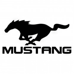 Mustang logo sticker autocollant