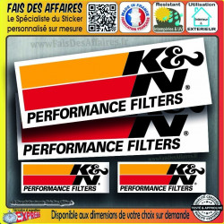 Filtre KN Performance 4 sticker autocollant