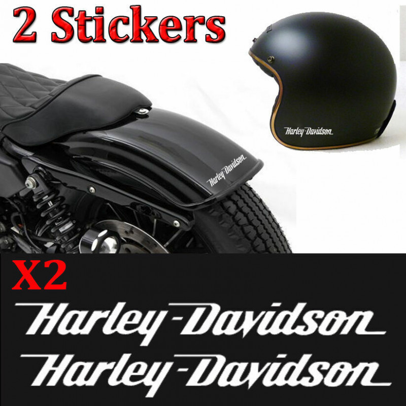 lot 2 stickers autocollant harley davidson