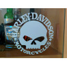 stickers autocollant harley davidson skull