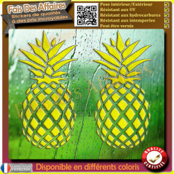 Ananas 2 stickers autocollant