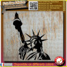 Statue de la liberté New york sticker autocollant